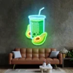 Food Coffee Neon Sign Avocado Smoothie 1