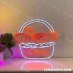 Food Coffee Neon Sign Bakery Basket 1