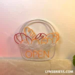 Food Coffee Neon Sign Bakery Basket 1