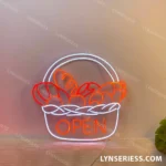 Food Coffee Neon Sign Bakery Basket 1