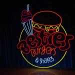Food Coffee Neon Sign Besties Burgers And Shakes Led 1