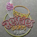 Food Coffee Neon Sign Besties Burgers And Shakes Led 1