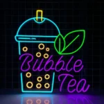 Food Coffee Neon Sign Bubble Tea Led 1