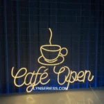 Food Coffee Neon Sign Cafe Open 1