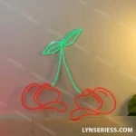Food Coffee Neon Sign Cherry Cowboy Hat 1