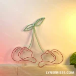 Food Coffee Neon Sign Cherry Cowboy Hat 1