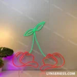 Food Coffee Neon Sign Cherry Cowboy Hat 1