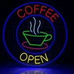 Food Coffee Neon Sign Coffee Open Led 1
