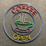 Food Coffee Neon Sign Coffee Open Led 1