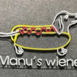 Food Coffee Neon Sign Custom Dachshund Hotdog Led 1