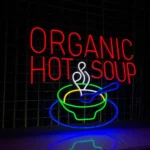 Food Coffee Neon Sign Custom Organic Hot Soup Led 1