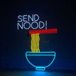 Food Coffee Neon Sign Custom Send Nood 1