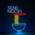 Food Coffee Neon Sign Custom Send Nood 1