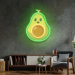 Food Coffee Neon Sign Cute Avocado Baby 1