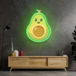 Food Coffee Neon Sign Cute Avocado Baby 1