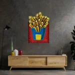 Food Coffee Neon Sign French Fries 1