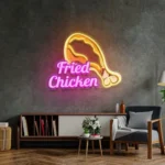 Food Coffee Neon Sign Fried Rooster 1