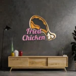 Food Coffee Neon Sign Fried Rooster 1