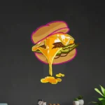 Food Coffee Neon Sign Hamburger 1