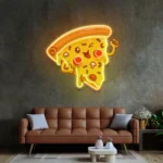 Food Coffee Neon Sign Joyful Pizza 1