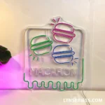 Food Coffee Neon Sign Macaron Shop 1