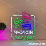 Food Coffee Neon Sign Macaron Shop 1