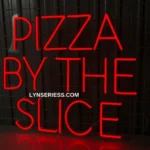 Food Coffee Neon Sign Pizza By The Slice 1