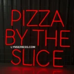 Food Coffee Neon Sign Pizza By The Slice 1