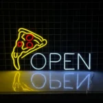 Food Coffee Neon Sign Pizza Open Led 1