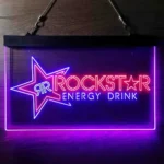 Food Coffee Neon Sign Rockstar Us Beverages Star 1