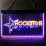 Food Coffee Neon Sign Rockstar Us Beverages Star 1