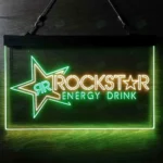Food Coffee Neon Sign Rockstar Us Beverages Star 1