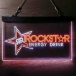 Food Coffee Neon Sign Rockstar Us Beverages Star 1