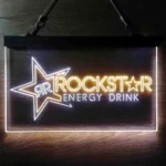 Food Coffee Neon Sign Rockstar Us Beverages Star 1