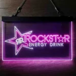 Food Coffee Neon Sign Rockstar Us Beverages Star 1