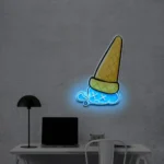 Food Coffee Neon Sign Sadcream Cone 1