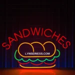 Food Coffee Neon Sign Sandwiches 1