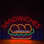 Food Coffee Neon Sign Sandwiches 1