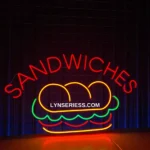 Food Coffee Neon Sign Sandwiches 1