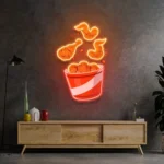 Food Coffee Neon Sign Soaring Fried Chicken 1