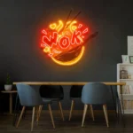 Food Coffee Neon Sign Wok 1