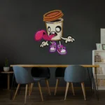 Food Coffee Neon Sign Zombie Cup 1