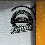Ford Metal Sign Bespoke Logo Metal Hanging Sign Car Garage Decor 1