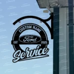Ford Metal Sign Bespoke Logo Metal Hanging Sign Car Garage Decor 1
