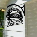 Ford Metal Sign Bespoke Logo Metal Hanging Sign Car Garage Decor 1
