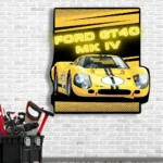 Ford Neon Sign Gt40 Mk Iv Poster 1