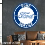 Ford Neon Sign Super Car 1