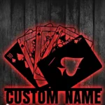 Gaming Pop Culture Metal Sign Custom Poker 1