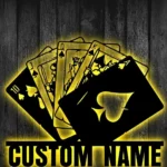 Gaming Pop Culture Metal Sign Custom Poker 1