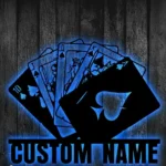 Gaming Pop Culture Metal Sign Custom Poker 1